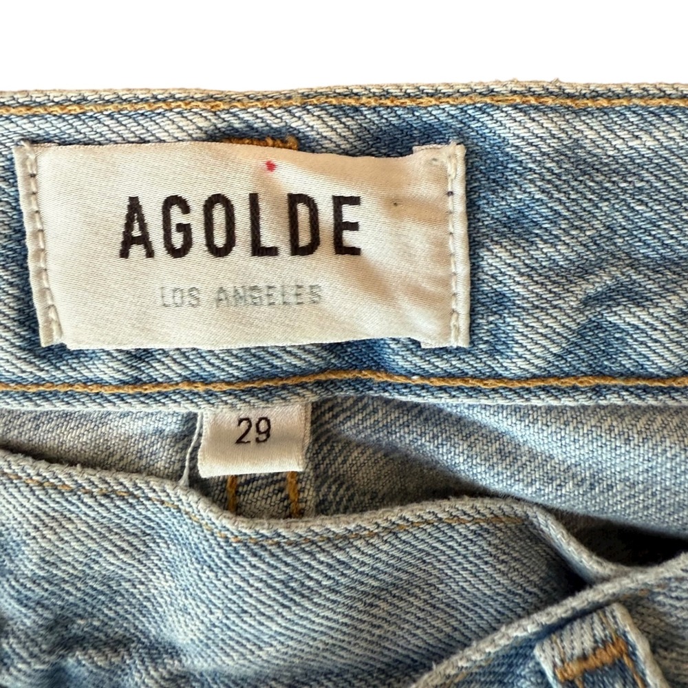 AGOLDE Criss Cross High Rise Straight Leg Light Wash Denim Jean Size 29
A097-983 - Picture 6 of 16